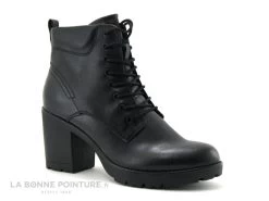 Marco Tozzi 2-25204-35 - Noir - Chaussure Montante Talon Epais