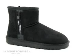 B Et M Banana Moon RANGER - Boots Noire Interieur Fourrure