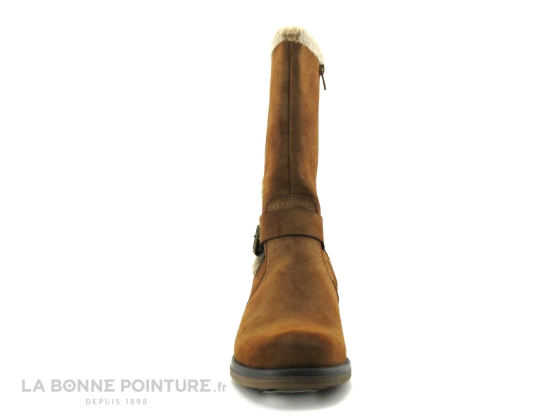 Jet 7 CHAGRIN Camel - Bottine Femme Marron - Doublure Chaude 4 Jet 7 CHAGRIN Camel - Bottine Femme Marron - Doublure Chaude â Image 2