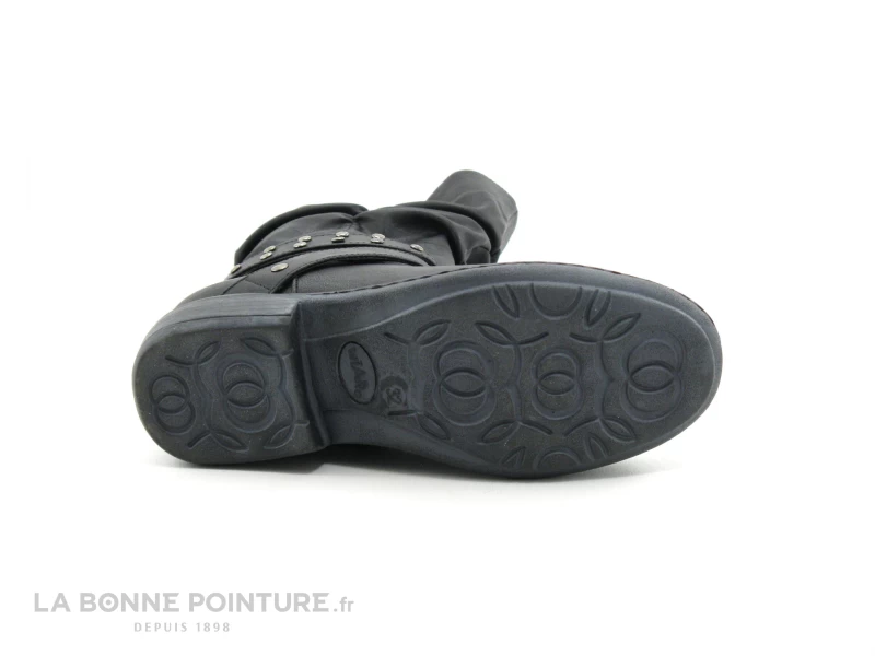 Wipop DELONA Noir - Froncee - Botte Fille 9 Wipop DELONA Noir - Froncee - Botte Fille â Image 7