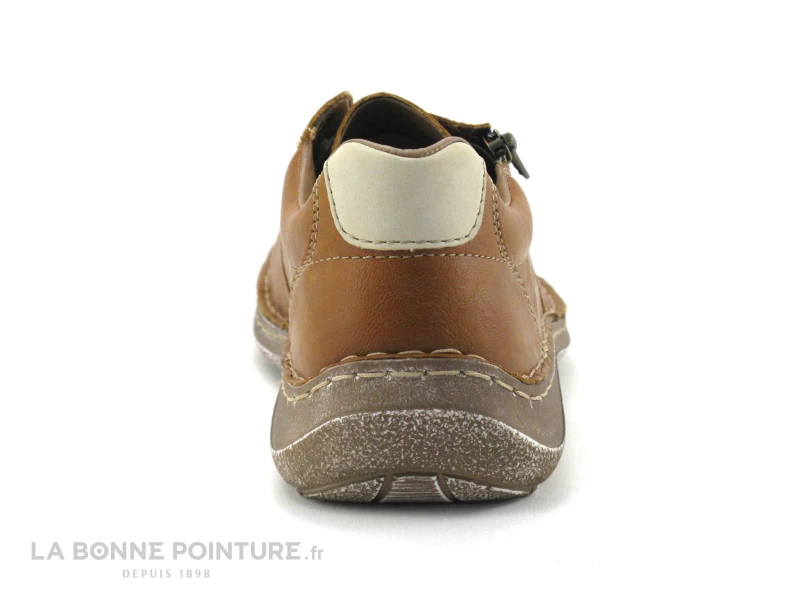 Rieker 03030-25 - Marron Clair - Chaussure A Lacet Homme Avec Zip 6 Rieker 03030-25 - Marron Clair - Chaussure A Lacet Homme Avec Zip â Image 4