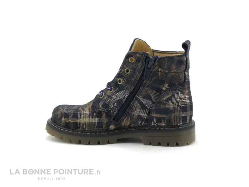 Bopy SUSIE Quadrille Bleu Marine - Boots Mode Fille 5 Bopy SUSIE Quadrille Bleu Marine - Boots Mode Fille – Image 3