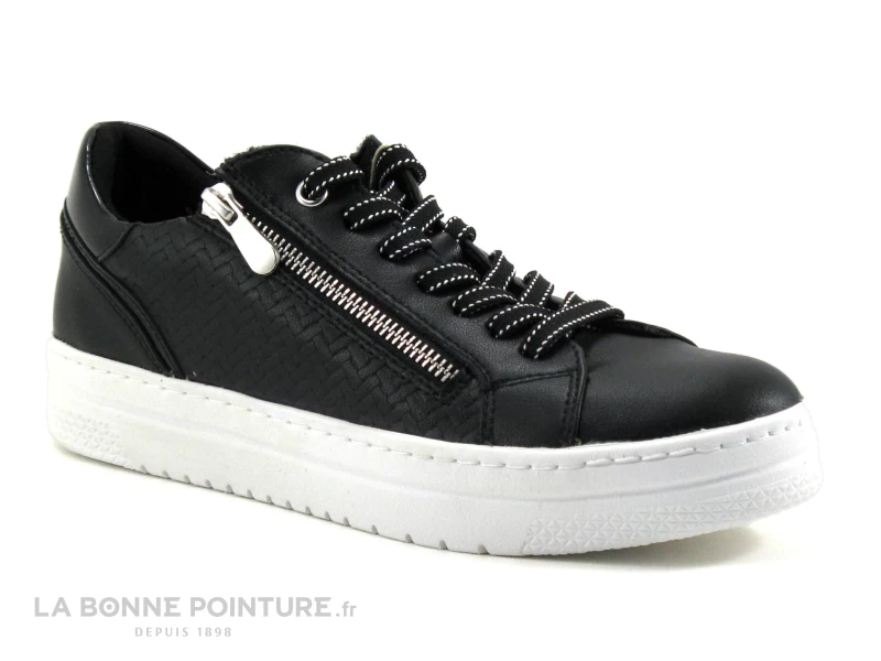 Marco Tozzi 2-23718-28 Black Comb - Basket Noire Femme 7 Marco Tozzi 2-23718-28 Black Comb - Basket Noire Femme â Image 5