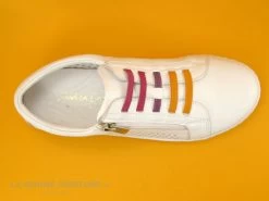 Andrea Conti 0065900 181 - Basket Blanche - Elastiques Multicolores -Les chaussures ne mentent jamais. cd24607c73b9e66c561f35ea11d5d5ef img 5956.jpg 179106