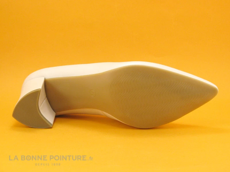 Marco Tozzi 2-22419-20 Cream - Escarpin Beige Pointu - Talon Incurve 9 Marco Tozzi 2-22419-20 Cream - Escarpin Beige Pointu - Talon Incurve – Image 7