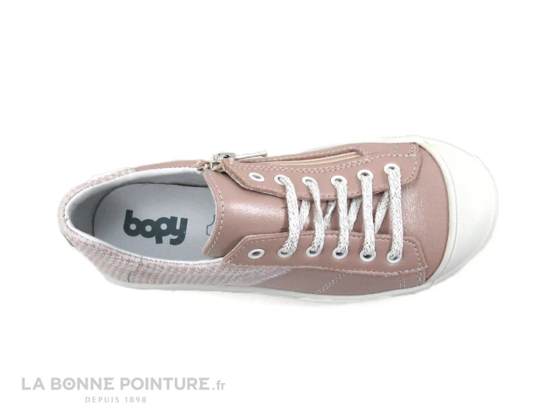Bopy SCOOBI Rose - Sneakers Mode Fille Cuir Rose 8 Bopy SCOOBI Rose - Sneakers Mode Fille Cuir Rose – Image 6