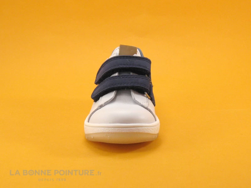 Bopy VELO Blanc Marine - Basket Ville GARCON - Brides Velcro 4 Bopy VELO Blanc Marine - Basket Ville GARCON - Brides Velcro – Image 2