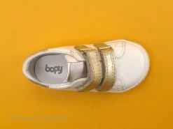 Bopy RETAIL Blanc Or - Basket BEBE Fille Avec Velcro -Les chaussures ne mentent jamais. cd24607c73b9e66c561f35ea11d5d5ef img 6027.jpg 166771