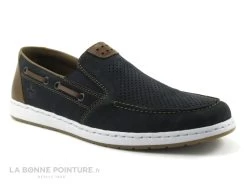 Rieker 18266-14 - Bleu Marine - Mocassin Bateau Homme