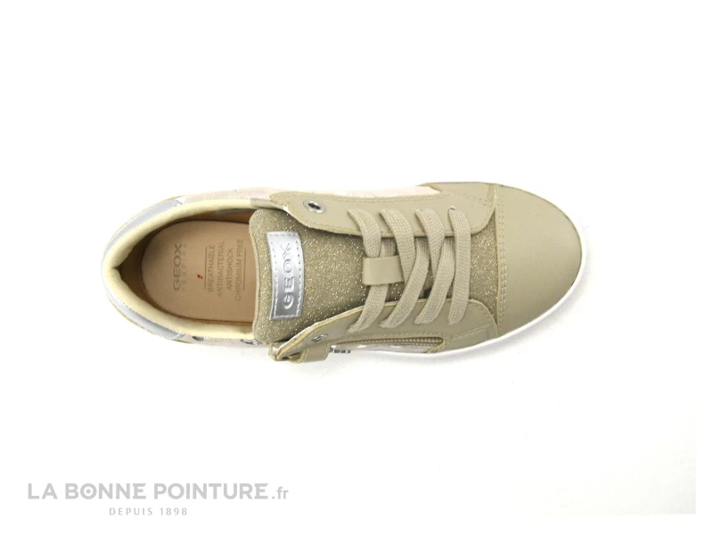 Geox KILWI J02D5B Beige Silver - Basket Mode Fille Avec Zip 8 Geox KILWI J02D5B Beige Silver - Basket Mode Fille Avec Zip â Image 6