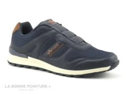 Lico MAREK SLIPPER Marine Marron - Basket Homme Sans Lacet