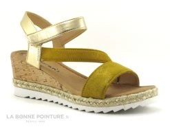 Morans TICTAQUE 28554 Jaune Or - Sandale Compensee Femme