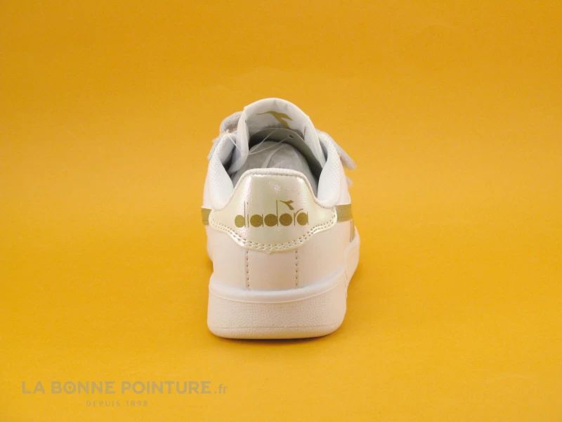 Diadora GAME P PS Girl - White Gold - Basket Fille 2 Scratches - Blanc Or 6 Diadora GAME P PS Girl - White Gold - Basket Fille 2 Scratches - Blanc Or – Image 4
