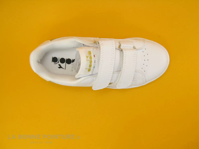 Diadora GAME P PS Girl - White Gold - Basket Fille 2 Scratches - Blanc Or 8 Diadora GAME P PS Girl - White Gold - Basket Fille 2 Scratches - Blanc Or – Image 6