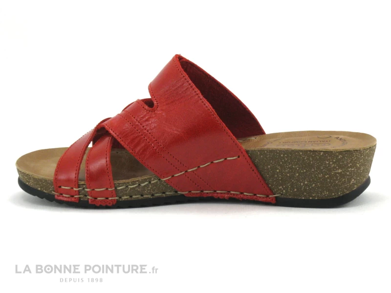 Fly Flot FLAXO Rouge - Mule Femme Reglable Avec Scratch 5 Fly Flot FLAXO Rouge - Mule Femme Reglable Avec Scratch â Image 3