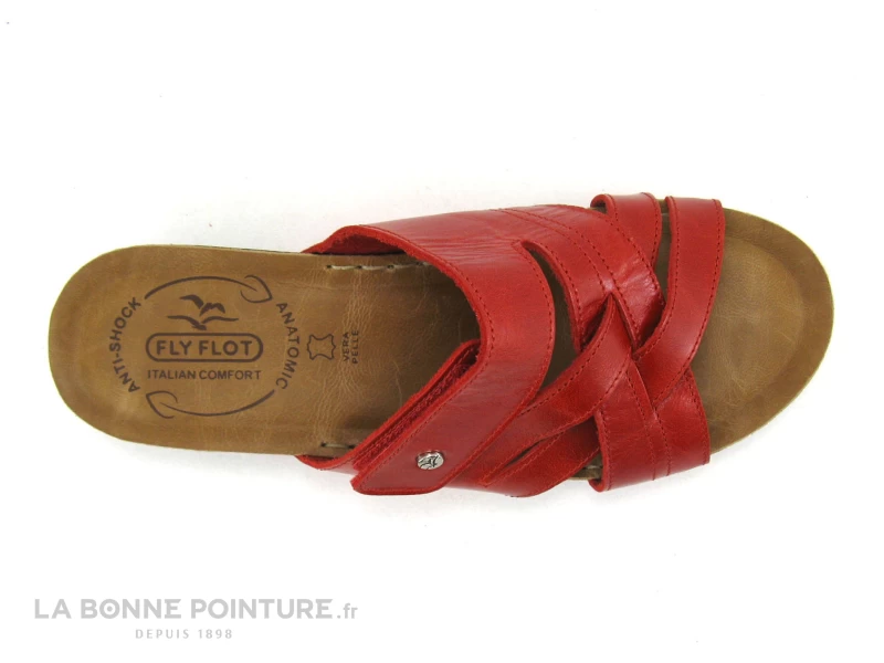 Fly Flot FLAXO Rouge - Mule Femme Reglable Avec Scratch 6 Fly Flot FLAXO Rouge - Mule Femme Reglable Avec Scratch â Image 4