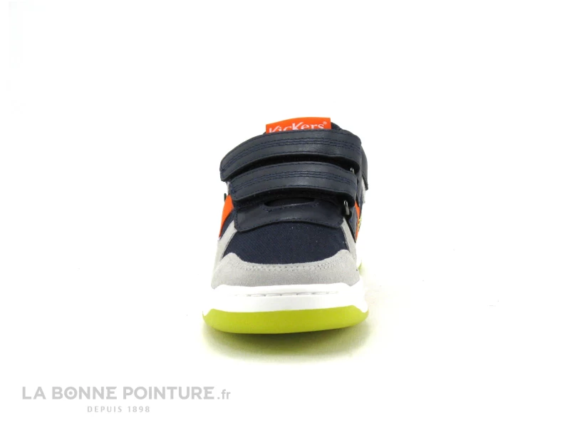 Kickers KALIDO Marine Gris Orange - 910863 - Basket Avec Scratches 4 Kickers KALIDO Marine Gris Orange - 910863 - Basket Avec Scratches – Image 2