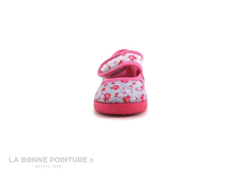 Rondinaud EYLAU-SUB451-1 - Rose Gris - Chausson Fille Velcro 4 Rondinaud EYLAU-SUB451-1 - Rose Gris - Chausson Fille Velcro – Image 2