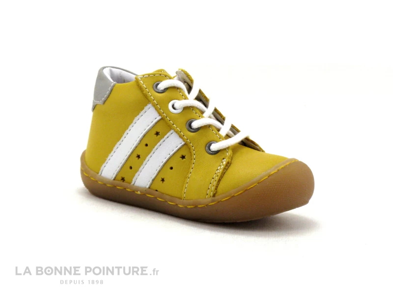 Bellamy SILVIN - 046004 - Chaussure Montante BEBE Cuir Jaune 7 Bellamy SILVIN - 046004 - Chaussure Montante BEBE Cuir Jaune â Image 5