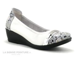 Inea ULAN Flow Marine Creme - Escarpin Compense