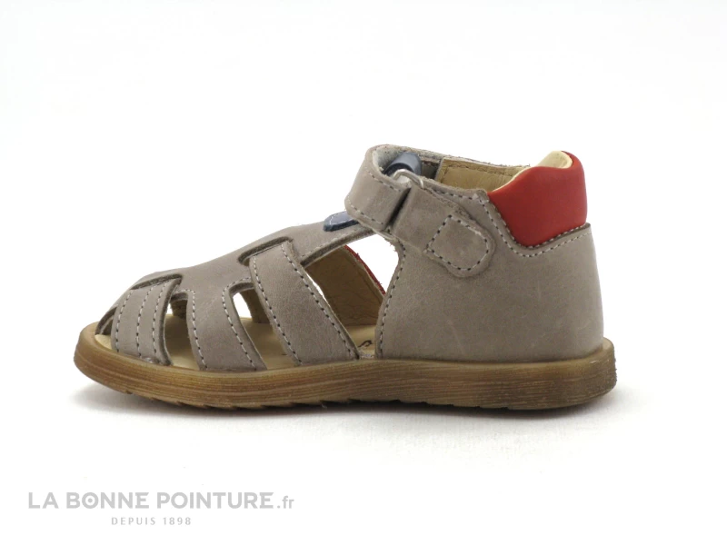 Bellamy DONJON Taupe Bleu Rouge - 275002 - Sandale BEBE GARCON 5 Bellamy DONJON Taupe Bleu Rouge - 275002 - Sandale BEBE GARCON – Image 3