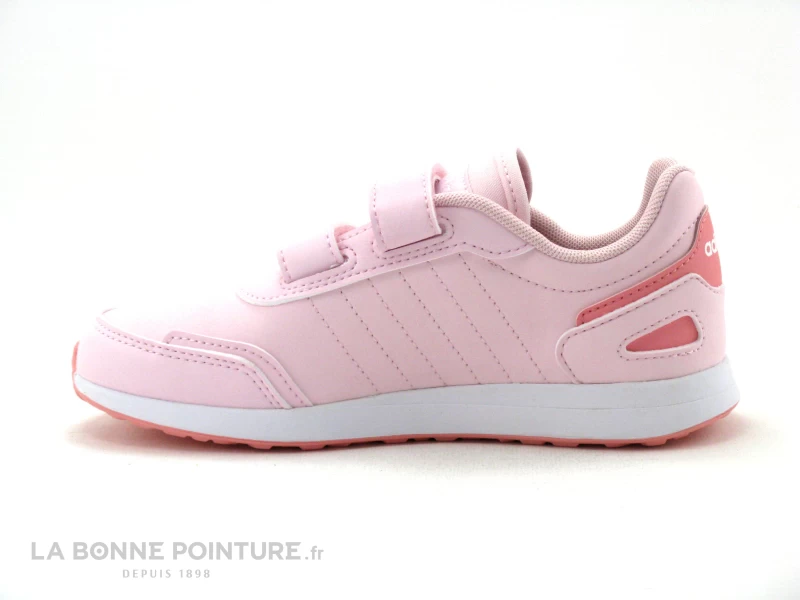Adidas VS SWITCH 3 C - FY9224 - Rose Blanc - Basket Fille Velcro 5 Adidas VS SWITCH 3 C - FY9224 - Rose Blanc - Basket Fille Velcro – Image 3