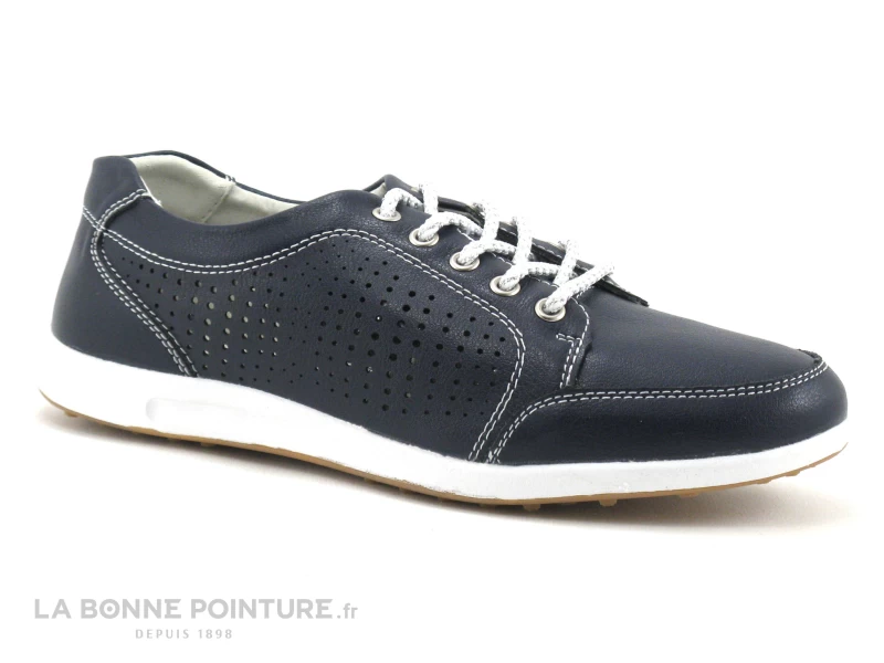 Morans WADLEY Marine - Chaussure A Lacet Femme Cuir Bleu 7 Morans WADLEY Marine - Chaussure A Lacet Femme Cuir Bleu – Image 5