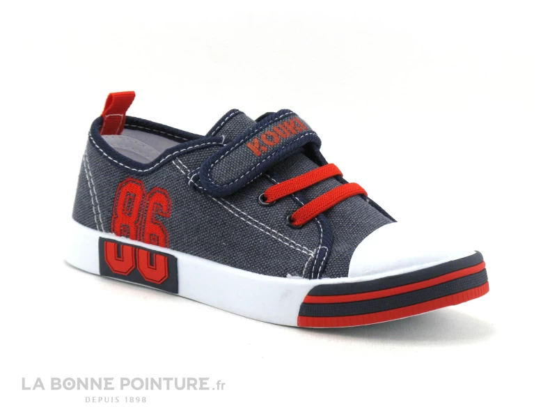 Kouki By Bopy GIMARQUE Jean - Rouge - Basket Toile GARCON 3 Kouki By Bopy GIMARQUE Jean - Rouge - Basket Toile GARCON