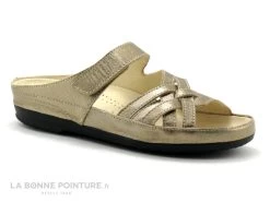 Pedi Girl CLOW Fumo - Mule Confort Femme - Bronze Metal