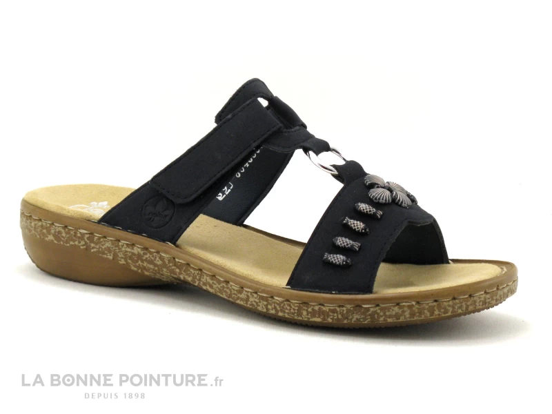 Rieker 62891-14 Bleu Marine - Mule Femme 3 Rieker 62891-14 Bleu Marine - Mule Femme