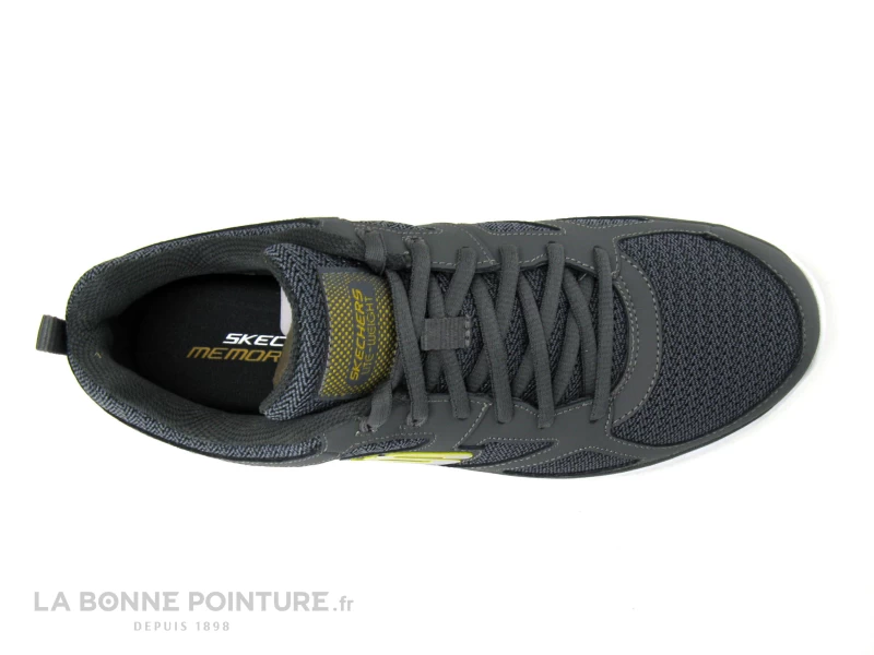 Skechers BURNS AGOURA 52635 Charcoal - Basket Grise - Homme 8 Skechers BURNS AGOURA 52635 Charcoal - Basket Grise - Homme â Image 6