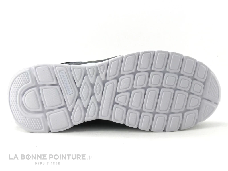 Skechers BURNS AGOURA 52635 Charcoal - Basket Grise - Homme 9 Skechers BURNS AGOURA 52635 Charcoal - Basket Grise - Homme â Image 7