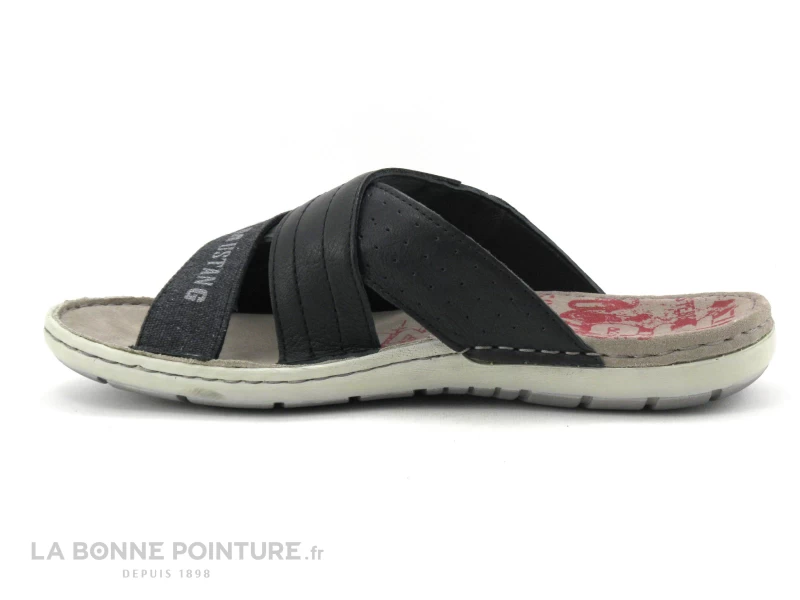 Mustang 4923 704 Noir - Mule Noire Homme 4 Mustang 4923 704 Noir - Mule Noire Homme – Image 2