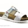 Morans MILOVA 28723 - Argent - Fleuri - Mule Reglable Femme