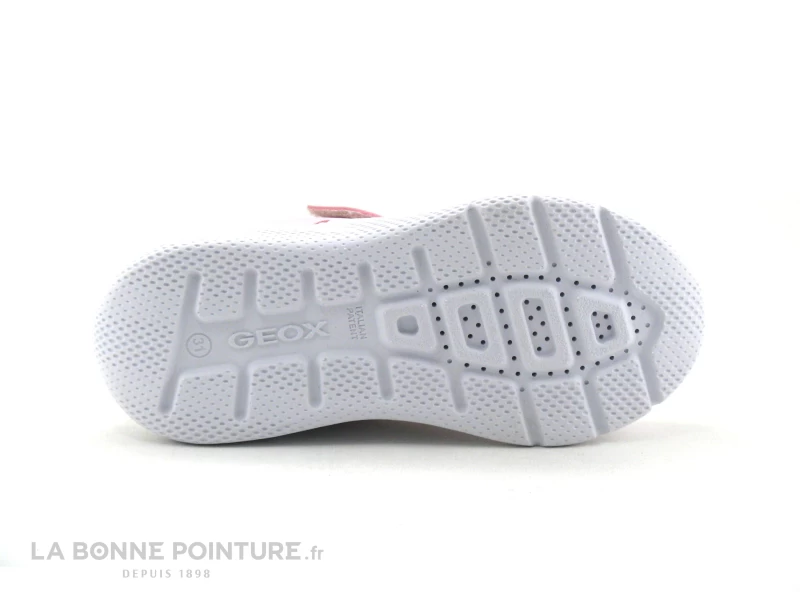 Geox SPRINTYE J25FWA Pink White - Basket Fille Rose Et Blanche 9 Geox SPRINTYE J25FWA Pink White - Basket Fille Rose Et Blanche â Image 7