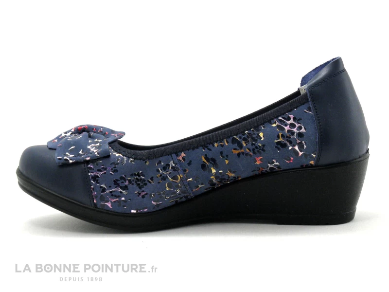 Inea SURI Cherry Marine - Escarpin Confort Bleu Marine - Talon Compense 5 Inea SURI Cherry Marine - Escarpin Confort Bleu Marine - Talon Compense – Image 3