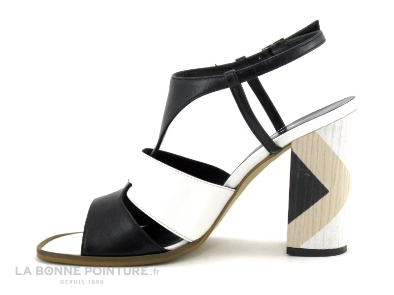 Adige ALSAF F100 Capri Nero Bianco - Sandale Talon 4 Adige ALSAF F100 Capri Nero Bianco - Sandale Talon – Image 3