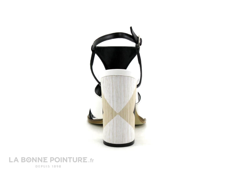 Adige ALSAF F100 Capri Nero Bianco - Sandale Talon 5 Adige ALSAF F100 Capri Nero Bianco - Sandale Talon – Image 4