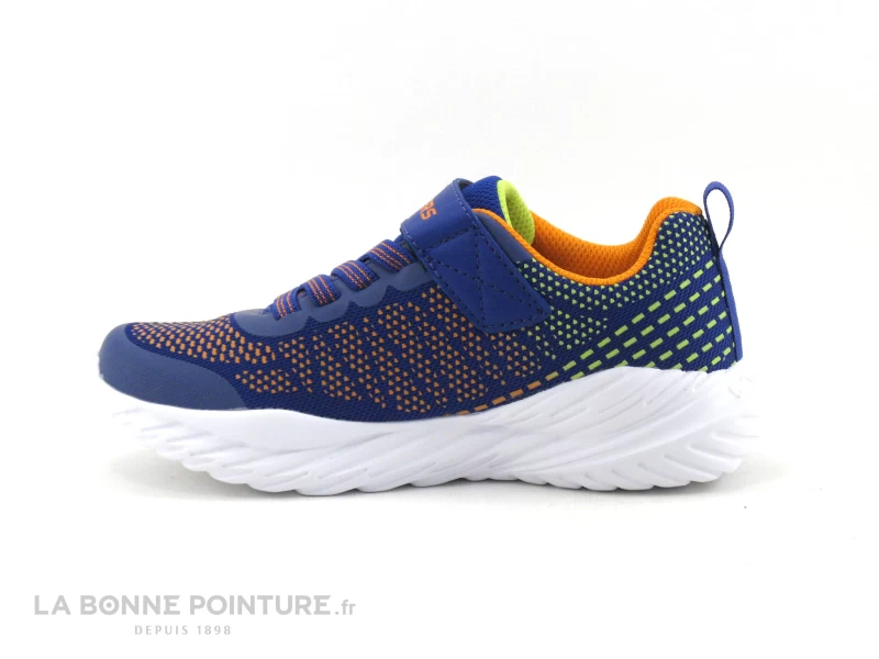 Skechers 403753L Nitro Sprint - Bleu Orange - Basket GARCON 5 Skechers 403753L Nitro Sprint - Bleu Orange - Basket GARCON – Image 3