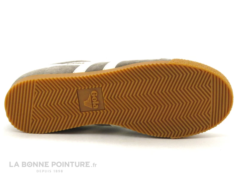 Gola HARRIER Suede Rhino - Off White - Navy - Basket Grise Homme 9 Gola HARRIER Suede Rhino - Off White - Navy - Basket Grise Homme – Image 7