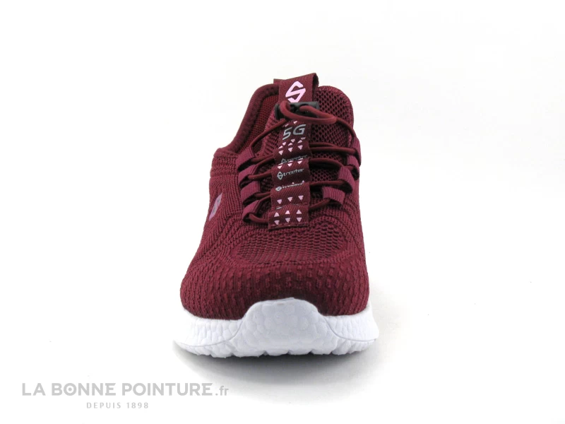 Streeter BRAIL Bordeaux - Basket Maille Femme 4 Streeter BRAIL Bordeaux - Basket Maille Femme – Image 2