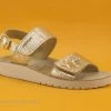 Geox J15EAA COSTAREI Gold - Sandale Or Fille