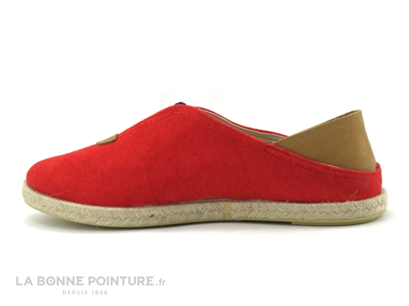 CM Mediterranea 37126001 - Rouge Et Camel - Chaussure Espadrille 5 CM Mediterranea 37126001 - Rouge Et Camel - Chaussure Espadrille – Image 3