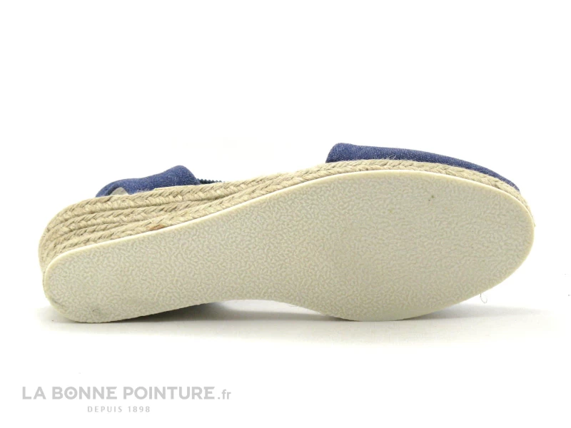 Ludiher 365 Marino - Espadrille Talon Compense - Toile Bleue 5 Ludiher 365 Marino - Espadrille Talon Compense - Toile Bleue â Image 3