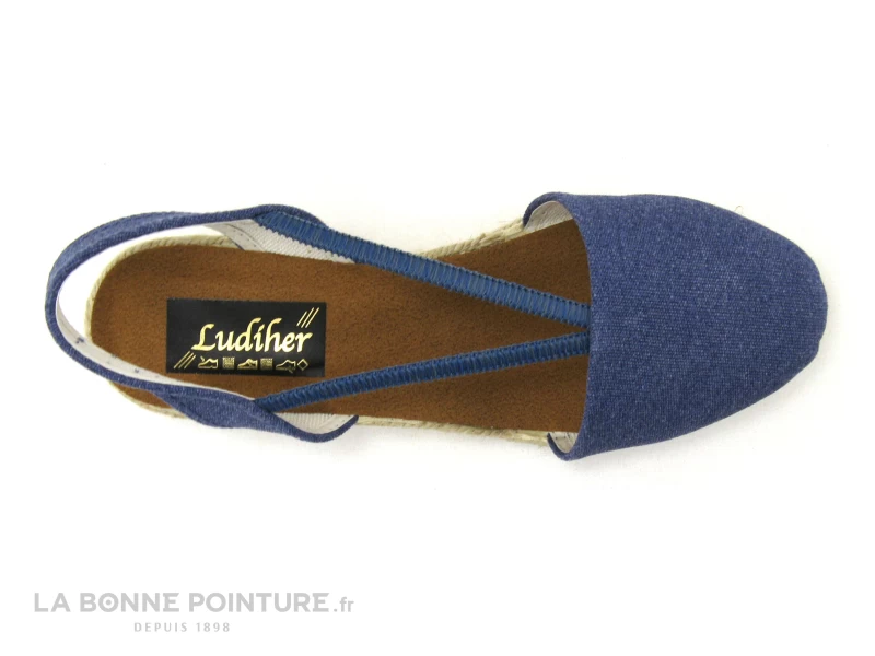 Ludiher 365 Marino - Espadrille Talon Compense - Toile Bleue 6 Ludiher 365 Marino - Espadrille Talon Compense - Toile Bleue â Image 4